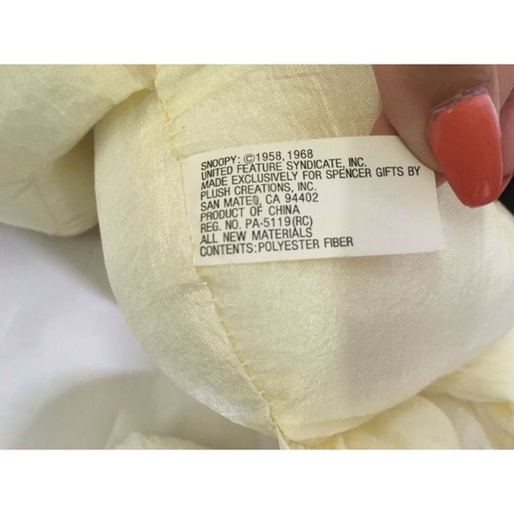 Smiling SNOOPY Plush by Cast of Characters - Approx 14" tall - Picture 8 of 8